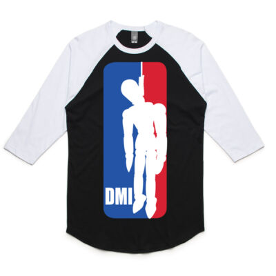 Deadman Industries - Bigs 3/4 Sleeve Black Thumbnail