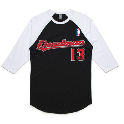 Deadman Industries - Baseball 3/4 Sleeve Black Thumbnail